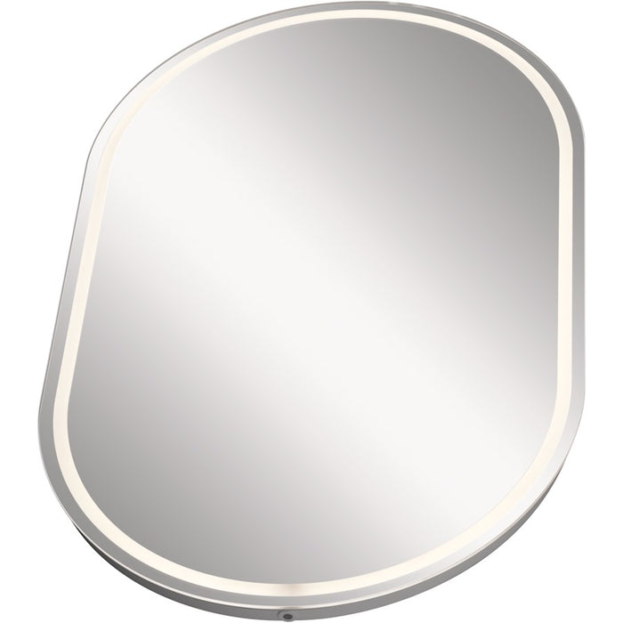 Elan Menillo LED Mirror, White/Etched