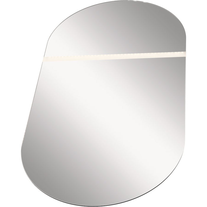 Elan Radana LED Mirror, Aluminum/Screen White