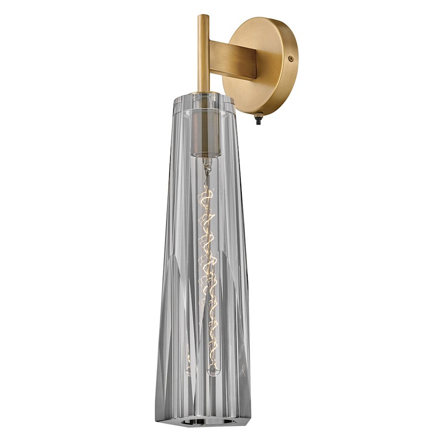 Fredrick Ramond Cosette 1 Light Wall Sconce, Brass/Smoked - FR31100HBR-SM