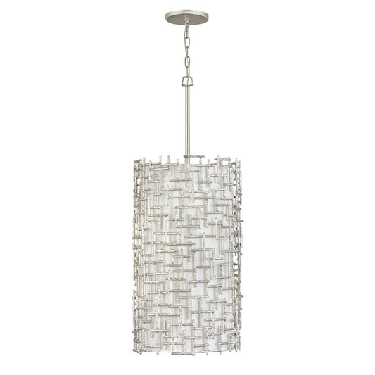 Fredrick Ramond Farrah 9 Light Interior Hanging Drum, Silver Leaf - FR33108SLF