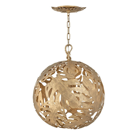 Fredrick Ramond Botanica 6 Light Chandelier, Burnished Gold - FR35108BNG