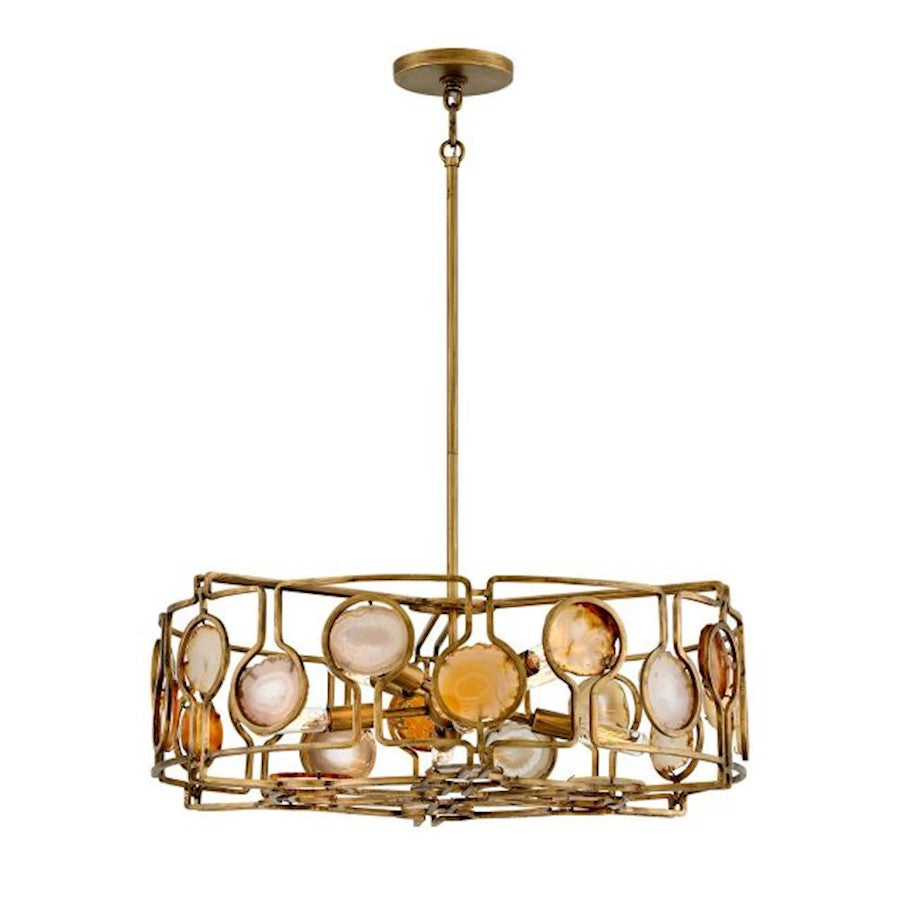 Fredrick Ramond Lucia 8 Light Chandelier, Burnished Gold - FR40146BNG