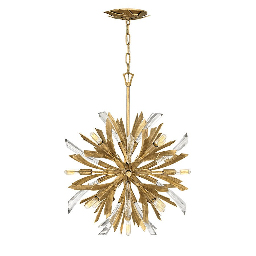 Fredrick Ramond Vida 13 Light 22" Chandelier, Burnished Gold - FR40904BNG