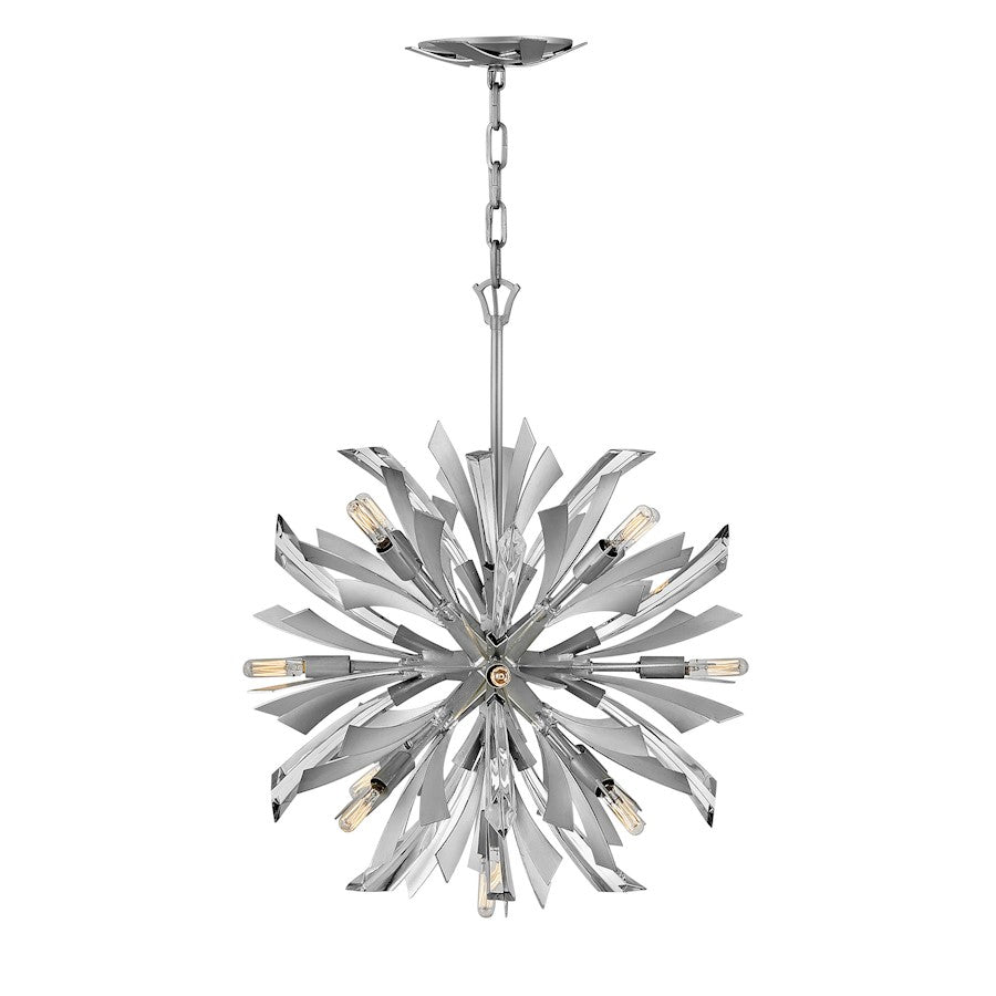 Fredrick Ramond Vida 13 Light 26" Chandelier, Glacial - FR40904GG