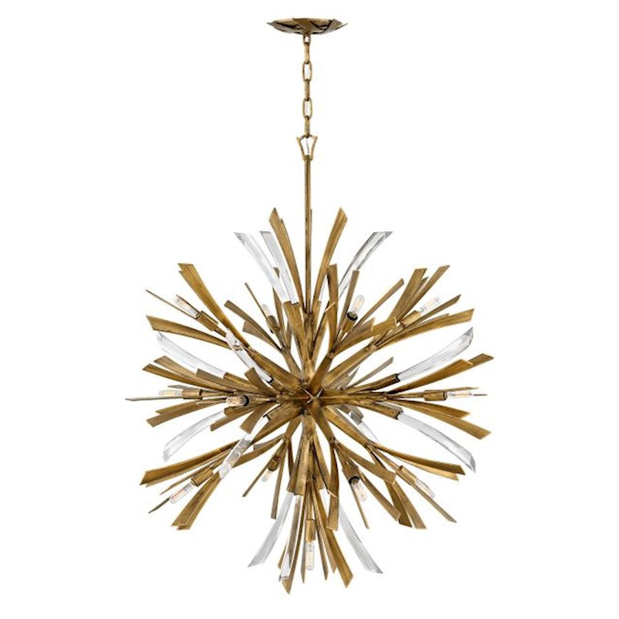 Fredrick Ramond Vida 13 Light 36" Chandelier, Burnished Gold - FR40905BNG