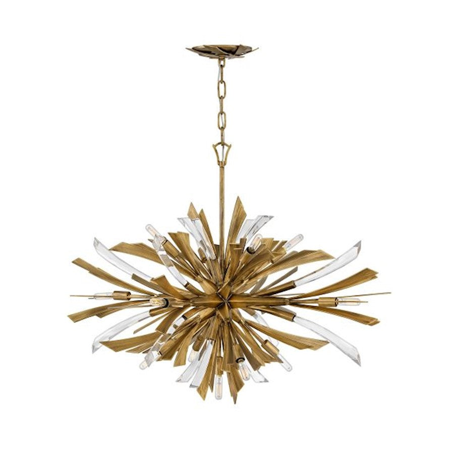 Fredrick Ramond Vida 13 Light Chandelier, Burnished Gold - FR40906BNG