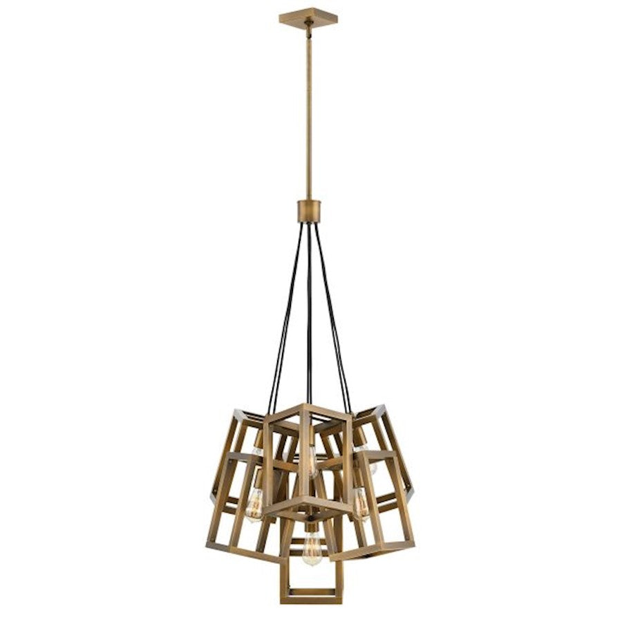 Fredrick Ramond Ensemble 7 Light Chandelier, Brushed Bronze - FR42448BBZ