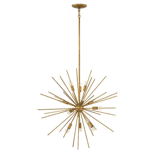 Fredrick Ramond Tryst 12 Light Chandelier, Burnished Gold - FR43015BNG