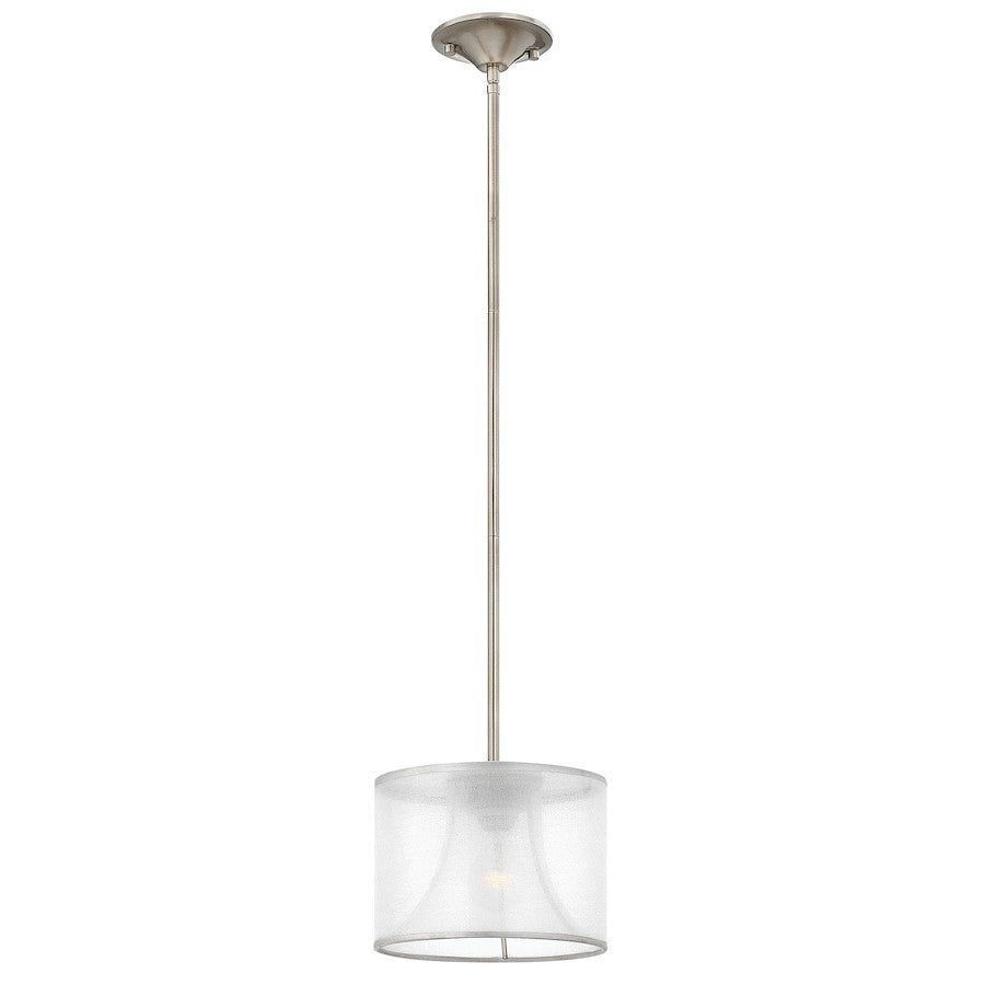 Fredrick Ramond Mime 1 Light Mini-Pendant, Brushed Nickel - FR45607BNI