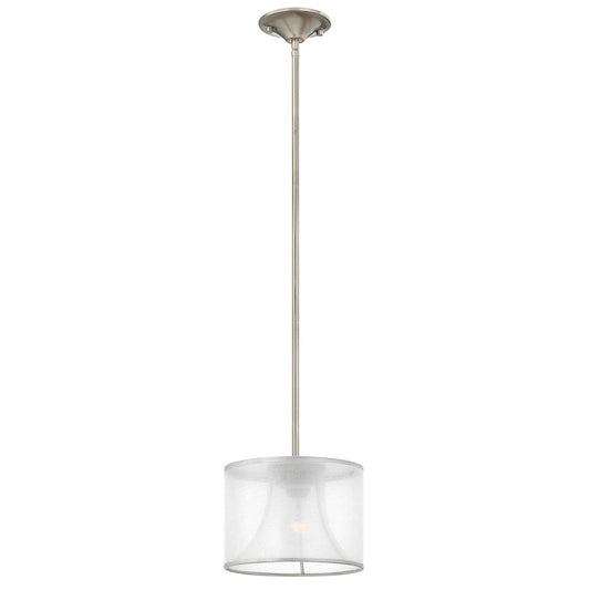 Fredrick Ramond Mime 1 Light Mini-Pendant, Brushed Nickel - FR45607BNI