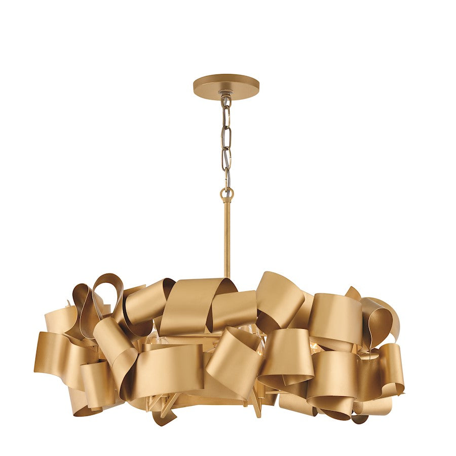 Fredrick Ramond Delfina 5 Light Chandelier, Deluxe Gold - FR48604DXG