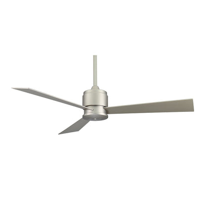 Fanimation Zonix 54in 3-Blade Ceiling Fan | Satin Nickel and Satin Nickel Blades | Living Room & Bedroom | 54 x 54 x 15.4 in | Model FP4630SN