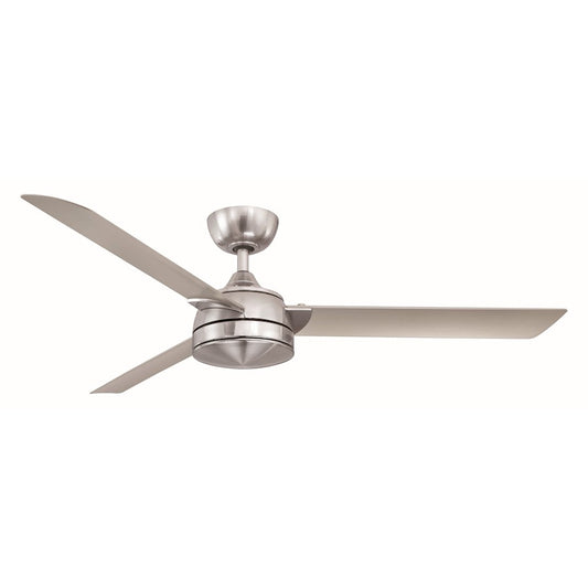 Fanimation Xeno Damp 56" Ceiling Fan, Nickel/Nickel Blades LED