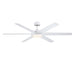 Fanimation Brawn 64" Ceiling Fan/LED CCT Light Kit, White Opal/White - FPD6605MW