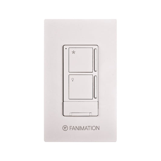 Fanimation Wall Control/Receiver 3 Fan Speeds & Light, White