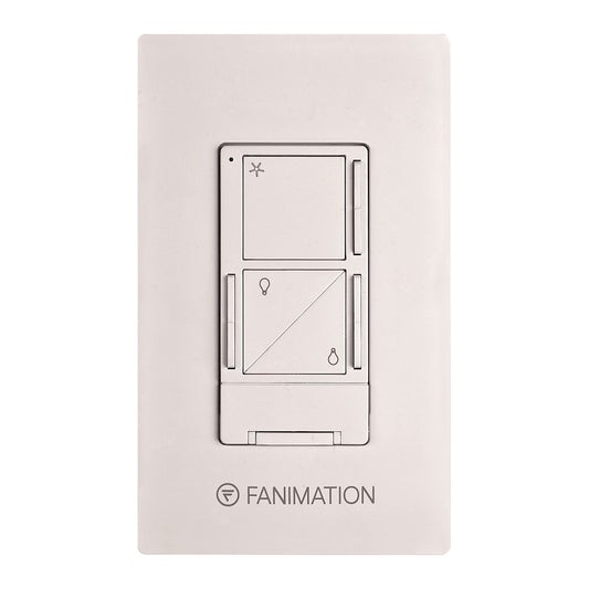 Fanimation Wall Control/Receiver 3 Fan Speeds & Up/Down Light, White