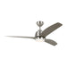 Monte Carlo Fan Company Avila 54" LED Ceiling Fan, Steel/Silver - 3AVLR54BSD