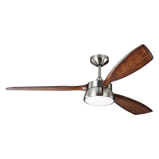 Monte Carlo Fan Company Destin Indoor Ceiling Fan, Brushed Steel - 3DSTR57BSD