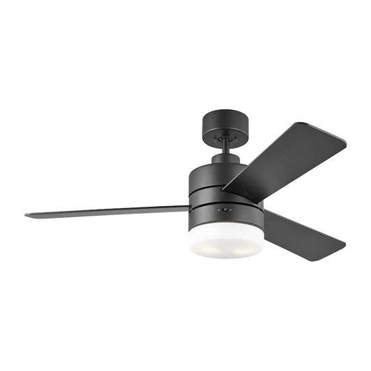 Monte Carlo Fan Company Era 44" LED Ceiling Fan, Black/Walnut - 3ERAR44MBKD