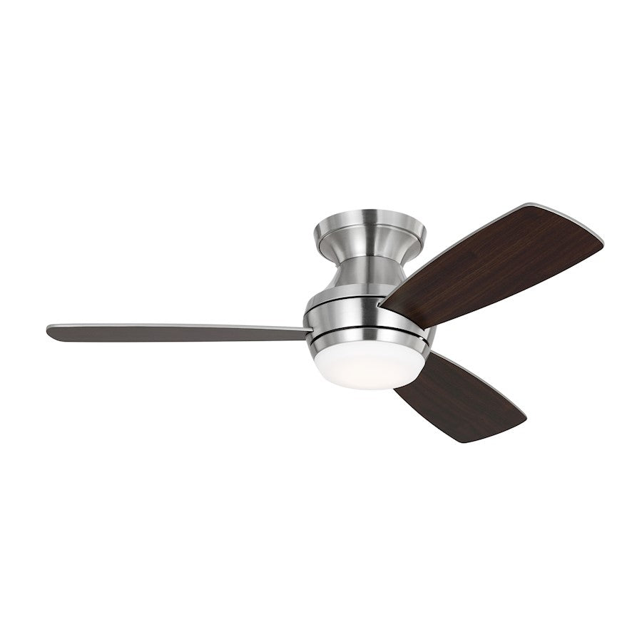 Monte Carlo Fan Company Ikon 44" LED Ceiling Fan, Steel/Walnut - 3IKR44BSD