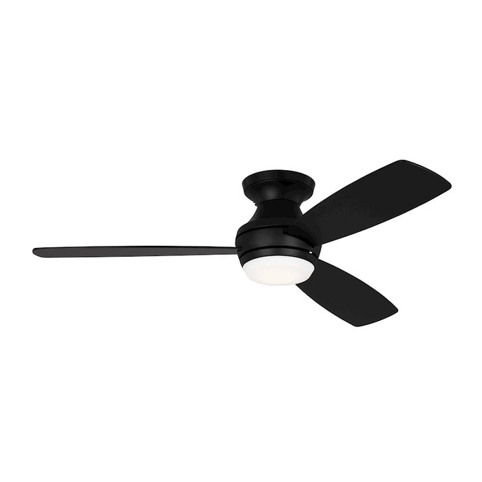 Monte Carlo Fan Company Ikon 52" LED Ceiling Fan, Black/Walnut - 3IKR52MBKD