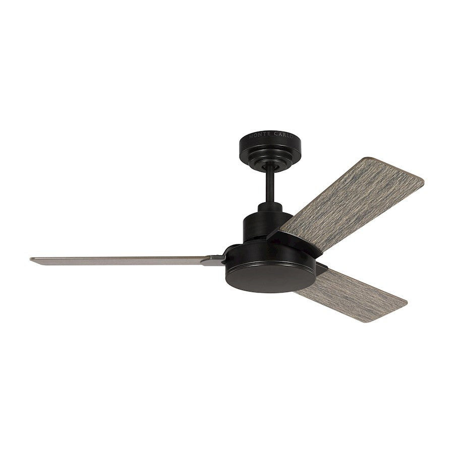 Monte Carlo Fan Company Jovie 44" Ceiling Fan, Black/Walnut - 3JVR44MBK