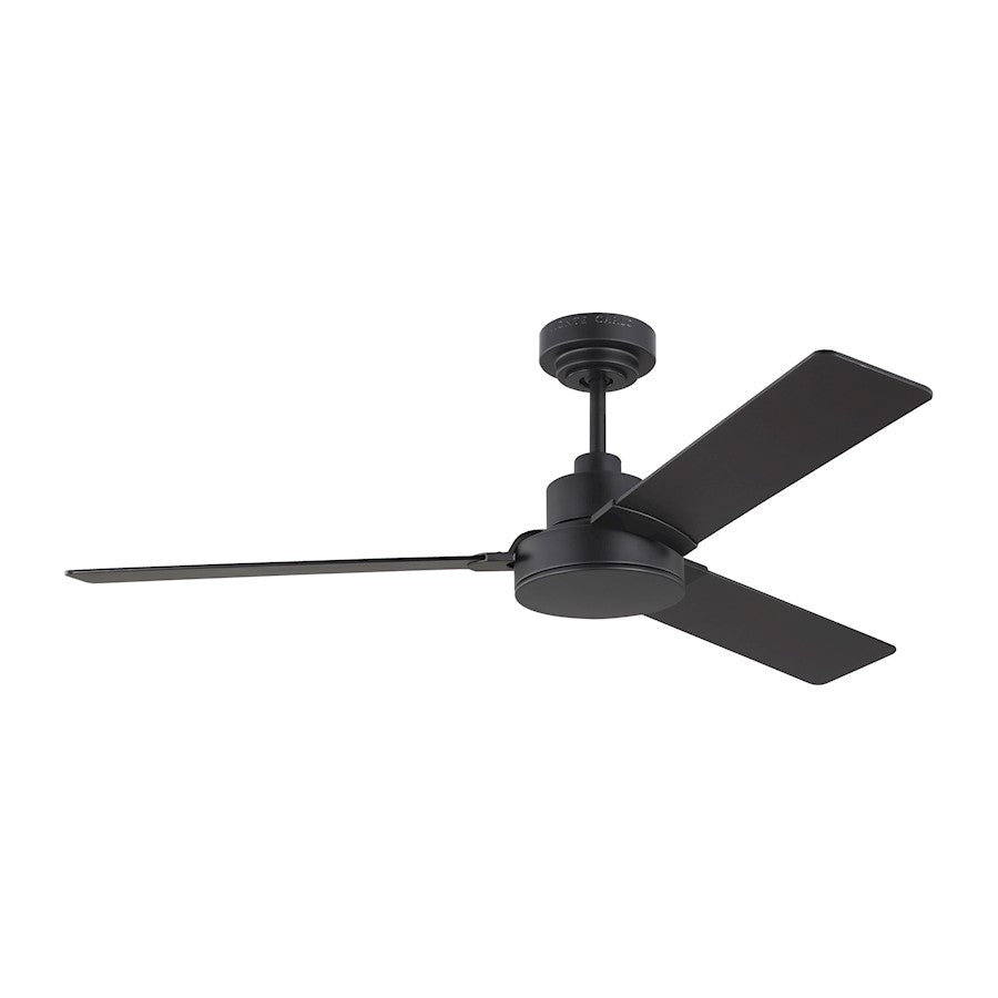 Monte Carlo Fan Company Jovie 52" Ceiling Fan, Black/Walnut - 3JVR52MBK