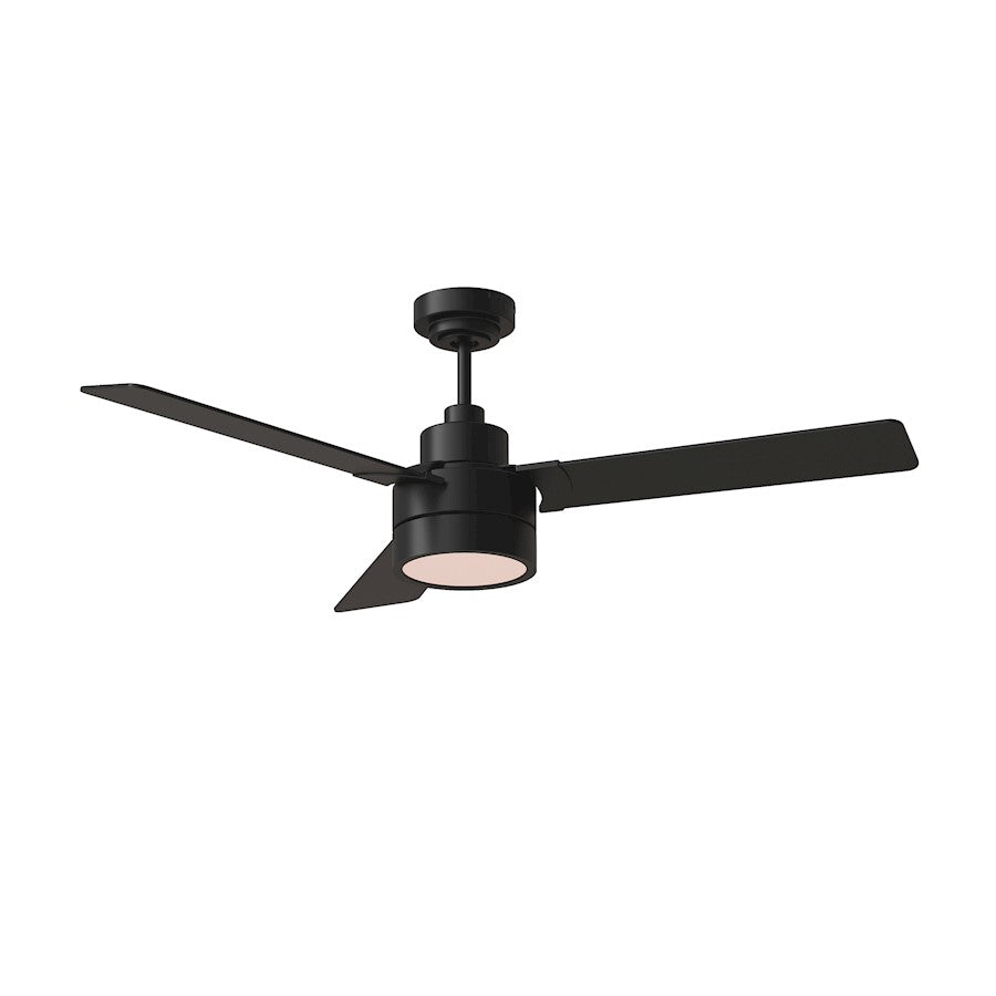 Monte Carlo Fan Company Jovie 52" LED Ceiling Fan, Black/Walnut - 3JVR52MBKD