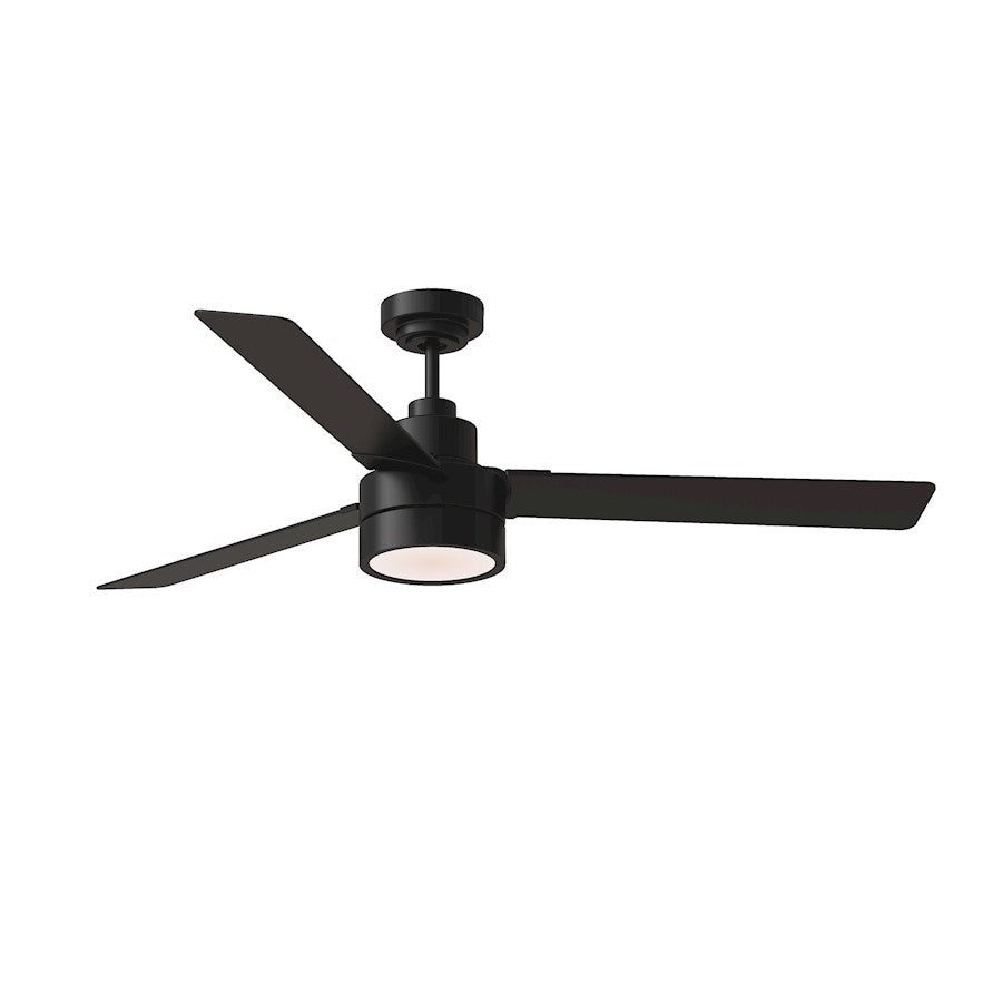 Monte Carlo Fan Company Jovie 58" LED Ceiling Fan, Black/Walnut - 3JVR58MBKD