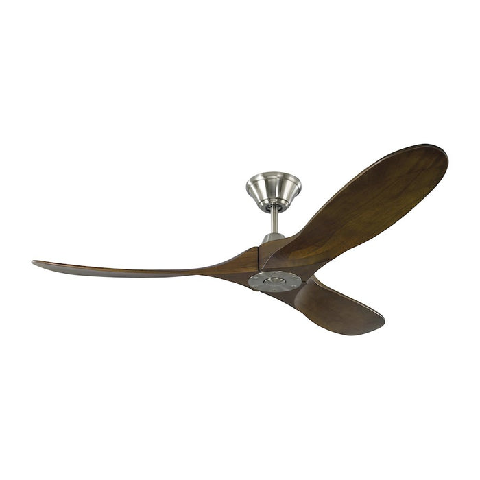 Monte Carlo Fan Company Maverick II Ceiling Fan, Steel/Walnut - 3MAVR52BS