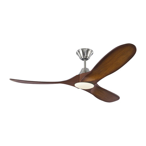 Monte Carlo Fan Company Maverick II LED Ceiling Fan, Steel Koa - 3MAVR52BSKOAD