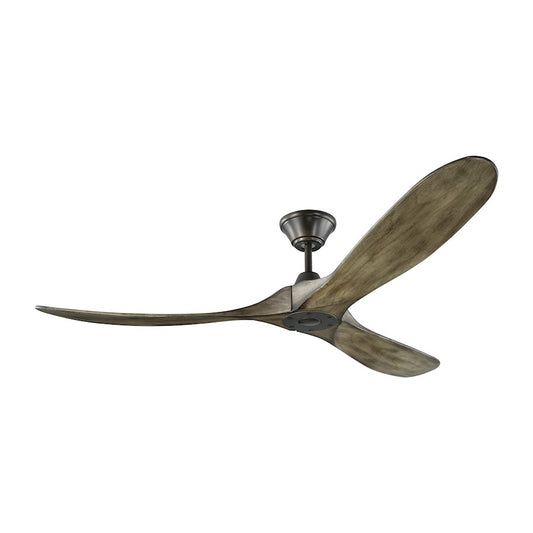 Monte Carlo Fan Company Maverick Indoor Ceiling Fan, Aged Pewter - 3MAVR60AGP