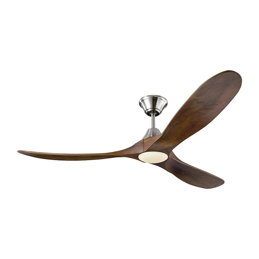 Monte Carlo Fan Company Maverick LED Ceiling Fan, Brushed Steel - 3MAVR60BSD