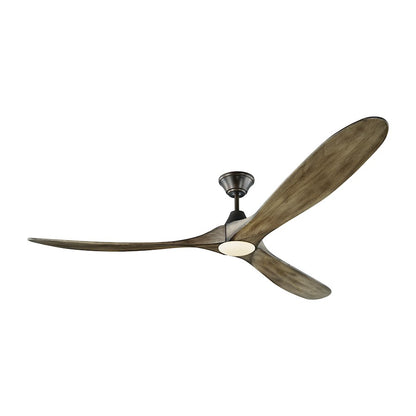 Monte Carlo Fan Company Maverick Max LED Ceiling Fan, Aged Pewter - 3MAVR70AGPD