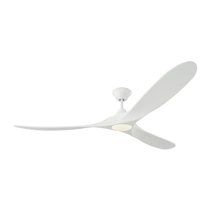 Monte Carlo Fan Company Maverick Max LED Ceiling Fan, Matte White - 3MAVR70RZWD