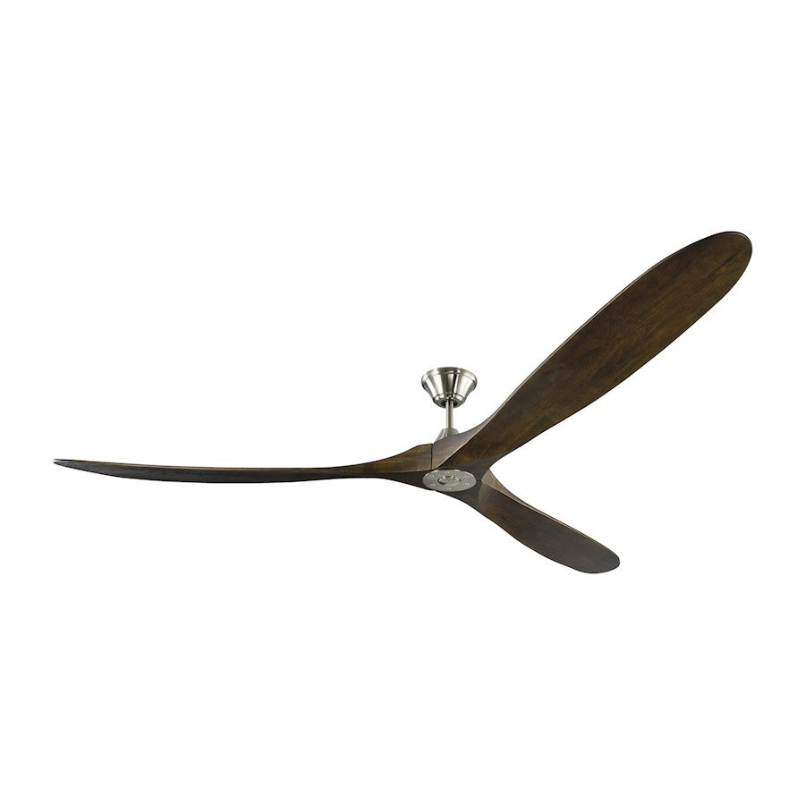 Monte Carlo Fan Company Maverick Super Max Ceiling Fan, Steel/Walnut - 3MAVR88BS