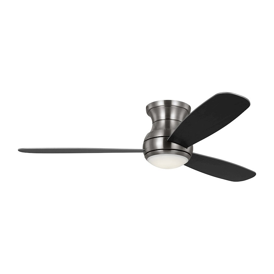 Monte Carlo Fan Orbis 52 Hugger LED Ceiling Fan, Steel/Frosted - 3OBSHR52BSD