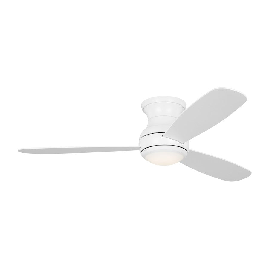 Monte Carlo Fan Orbis 52 Hugger LED Ceiling Fan, White/Frosted - 3OBSHR52RZWD