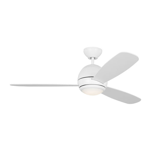 Monte Carlo Fan Orbis 52 LED Ceiling Fan, Matte White/Frosted - 3OBSR52RZWD