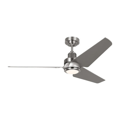 Monte Carlo Fan Company Ruhlmann 52" LED Ceiling Fan, Steel/Silver - 3RULSM52BSD