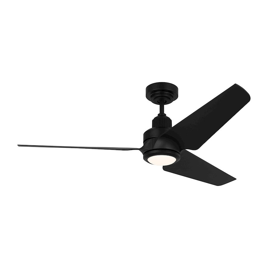 Monte Carlo Fan Company Ruhlmann Smart 52" LED Ceiling Fan, Black - 3RULSM52MBKD