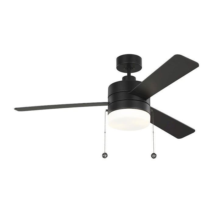 Monte Carlo Fan Company Syrus Indoor Ceiling Fan, Midnight Black - 3SY52MBKD