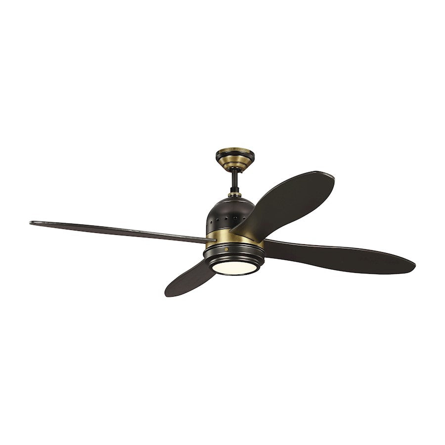 Visual Comfort Fan Metrograph Ceiling Fan, Bronze/Ant. Brass