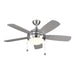 Monte Carlo Fan Company Discus Classic II Ceiling Fan, Steel/Opal - 5DIC44BSD-V1