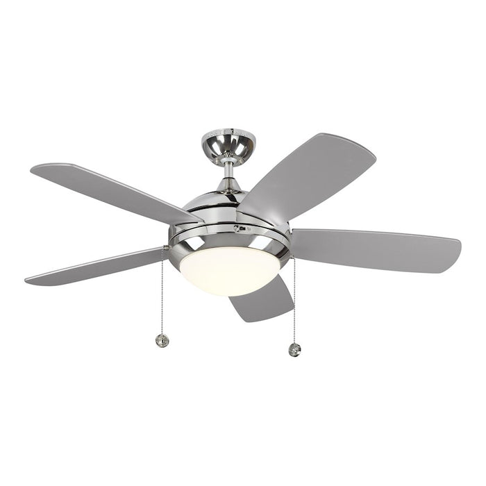 Monte Carlo Fan Co. Discus Classic II Ceiling Fan, Nickel/Opal - 5DIC44PND-V1