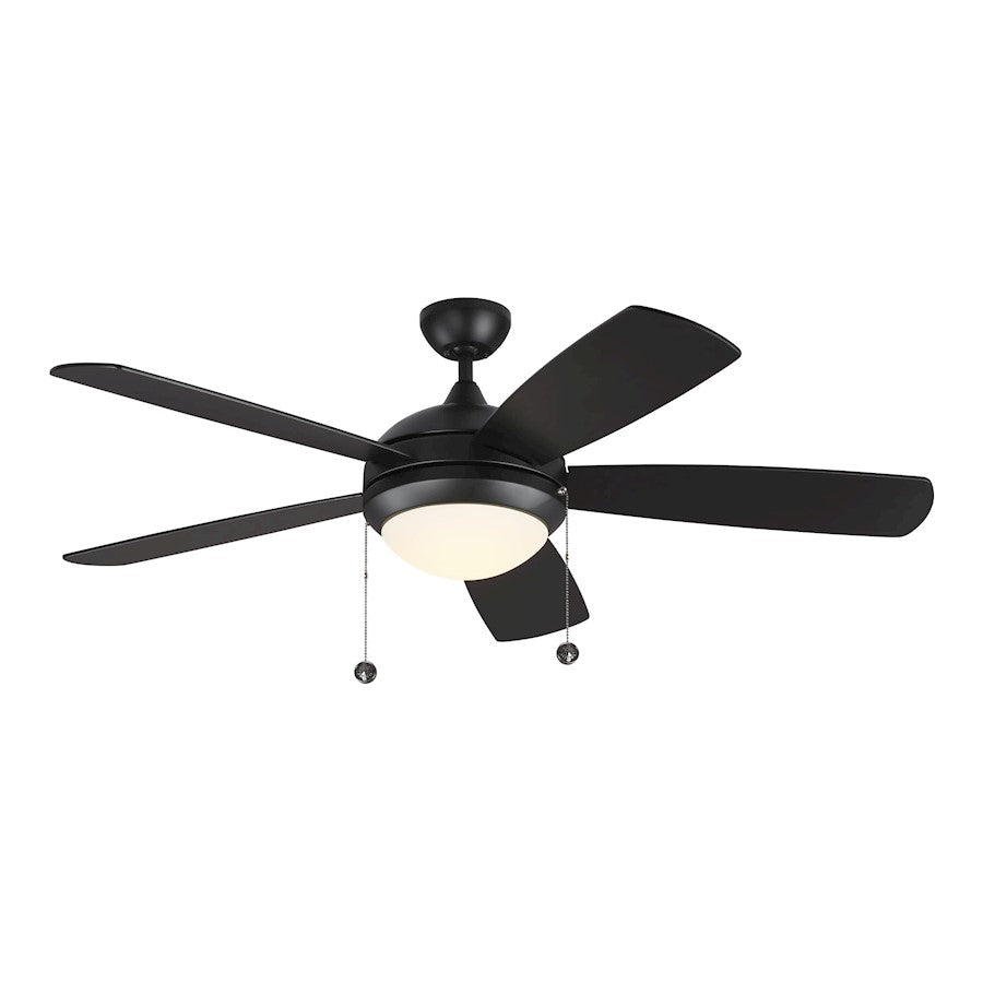 Monte Carlo Fan Company Discus Classic Ceiling Fan, Black/Opal - 5DIC52BKD-V1