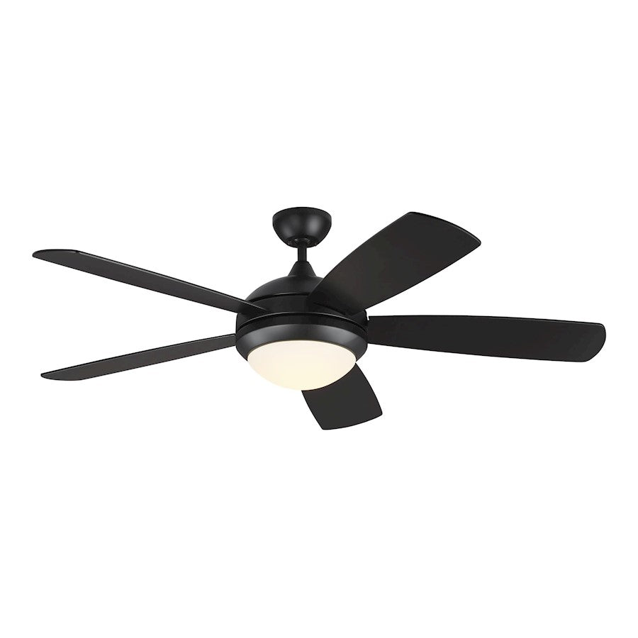 Monte Carlo Fan Company Discus Smart 52", LED Ceiling Fan, Black - 5DISM52MBKD