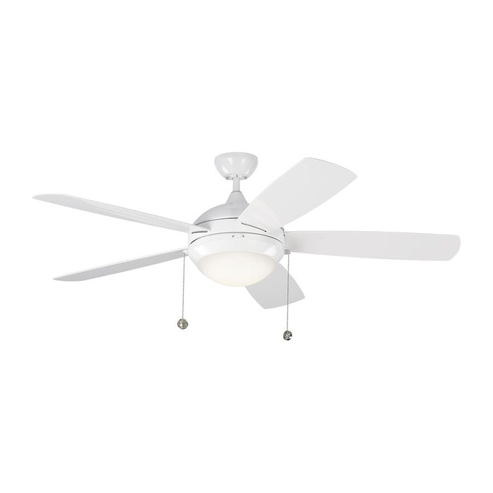 Monte Carlo Fan Company Discus Outdoor Ceiling Fan, White - 5DIW52WHD