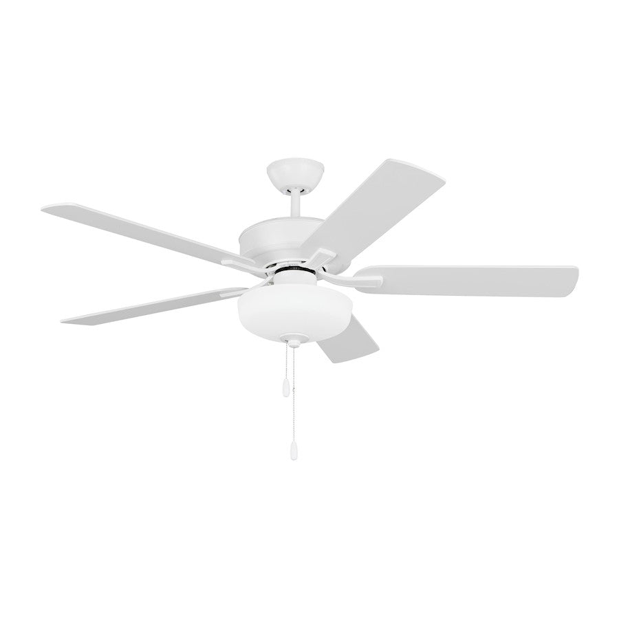 Monte Carlo Fan Company Linden 52 LED Ceiling Fan, Matte White - 5LD52RZWD