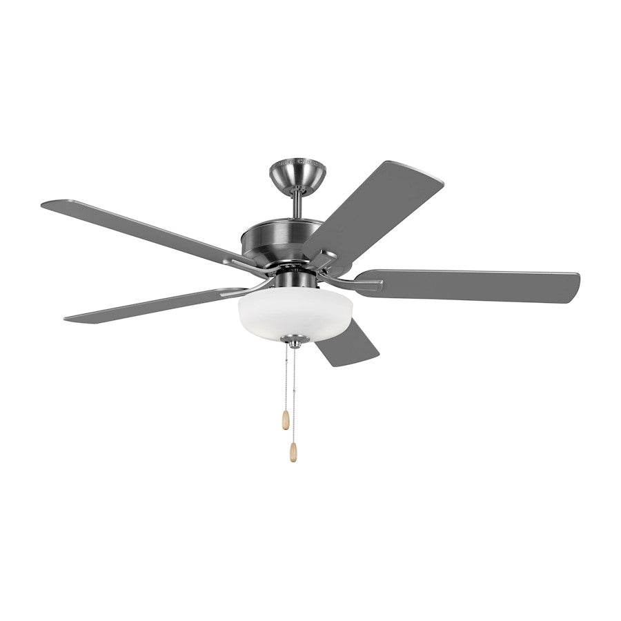 Monte Carlo Fan Company Linden DC 52 LED Ceiling Fan, Brushed Steel - 5LDDC52BSD